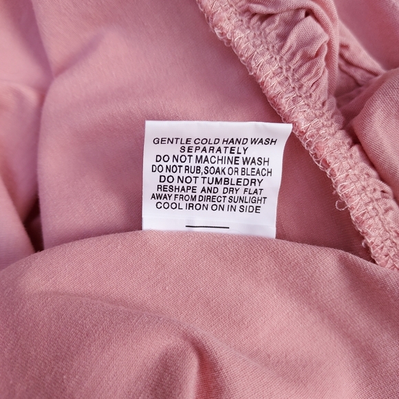 Miss Rose Sister Violet 'Ruby' Rose Pink Ruffle Hem Women's Top - Picture 6 of 7